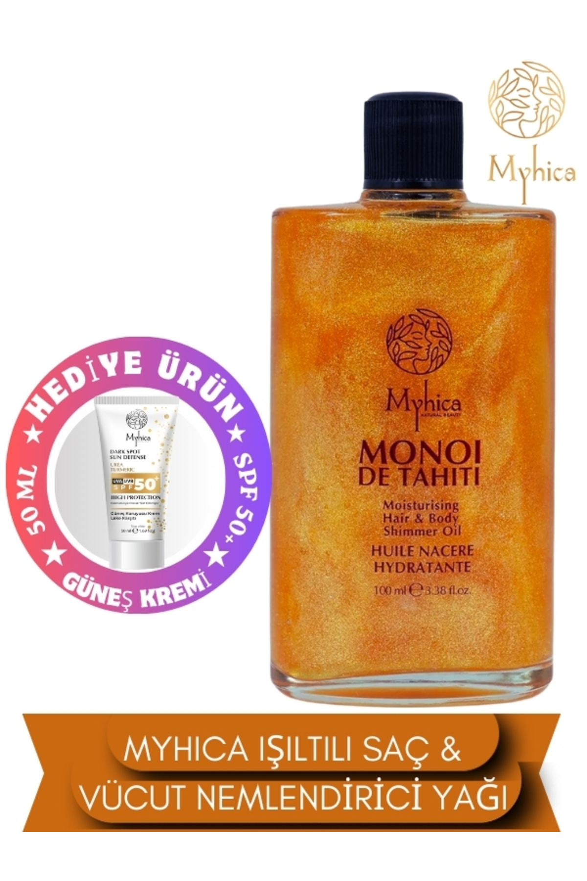 Işıltılı Saç & Vücut Nemlendirici Yağ - 100 ml
