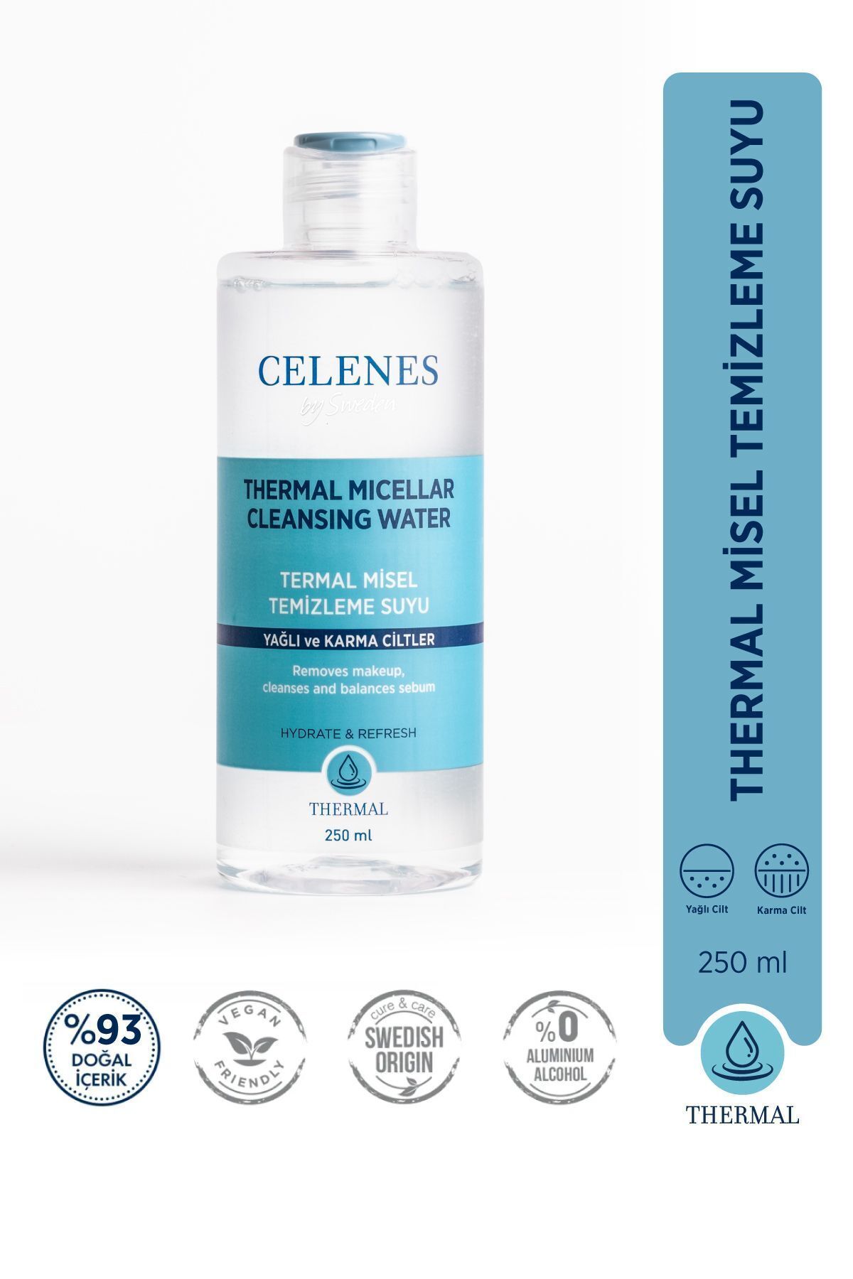 Nemlendirici Ve Canlandırıcı Thermal Misel Temizleme Suyu Yağlı Ve Karma Ciltler 250 ml