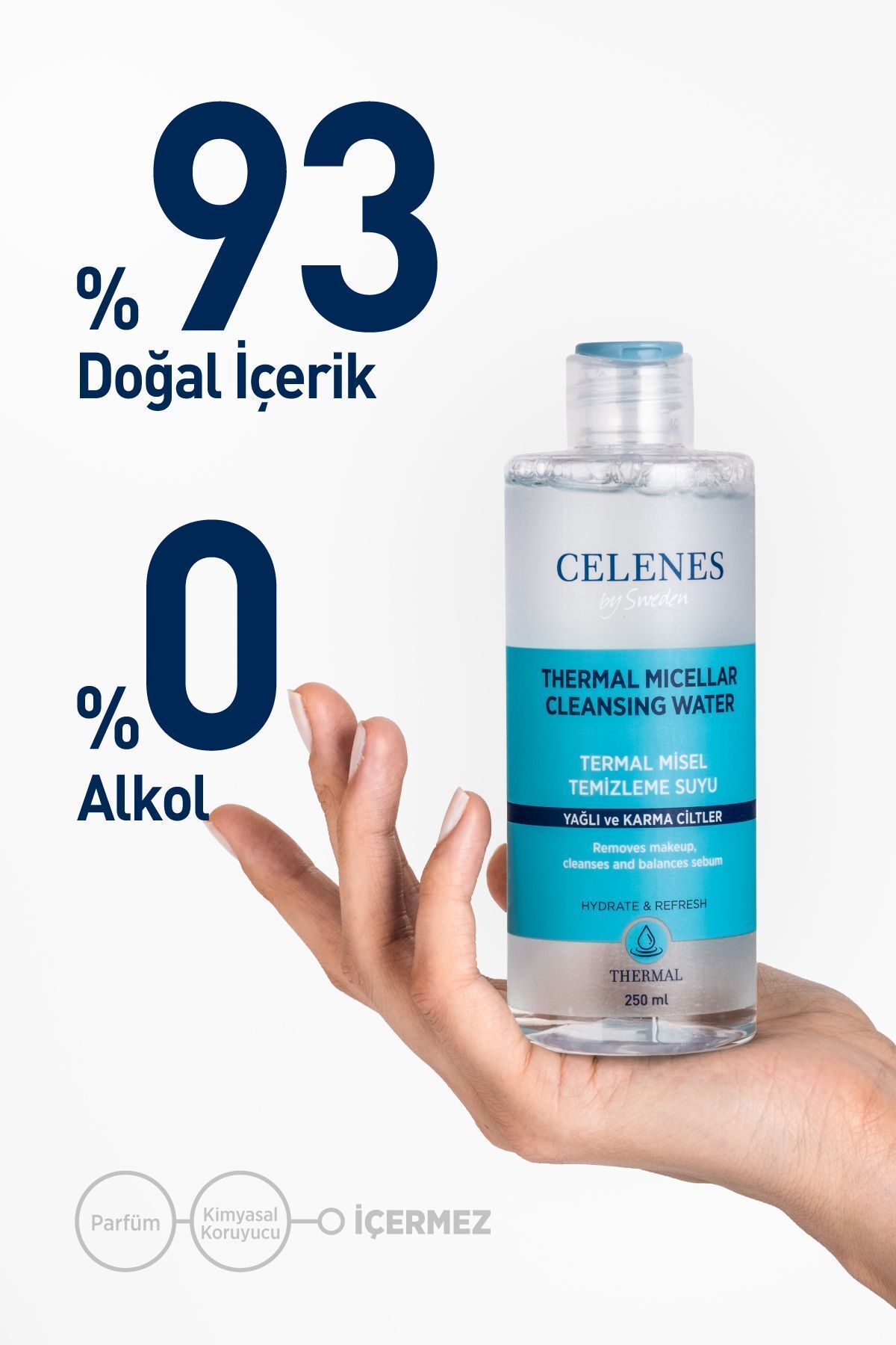 Nemlendirici Ve Canlandırıcı Thermal Misel Temizleme Suyu Yağlı Ve Karma Ciltler 250 ml