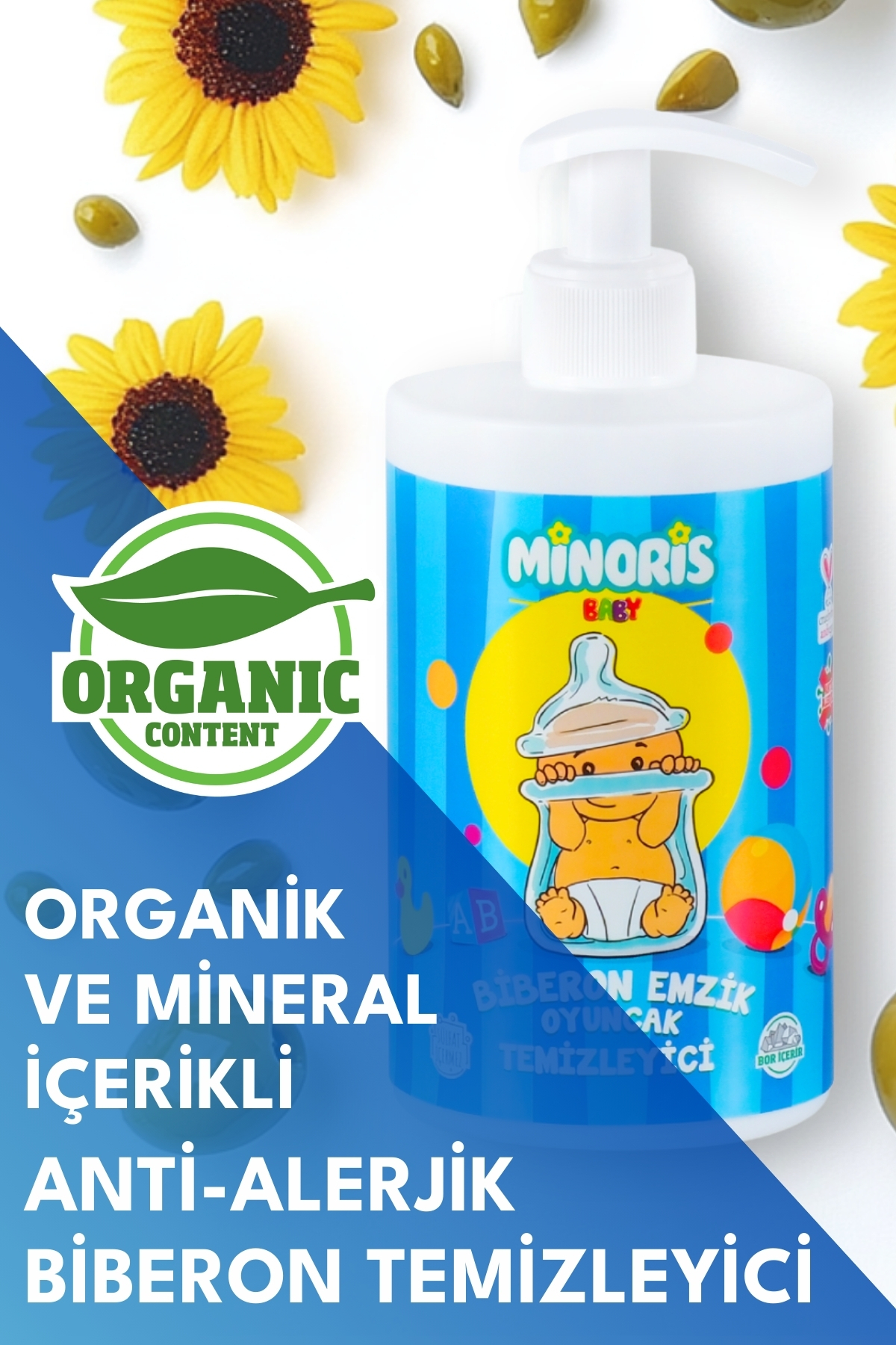 Baby Organik Antialerjik Biberon Emzik Temizleyici 500 ml