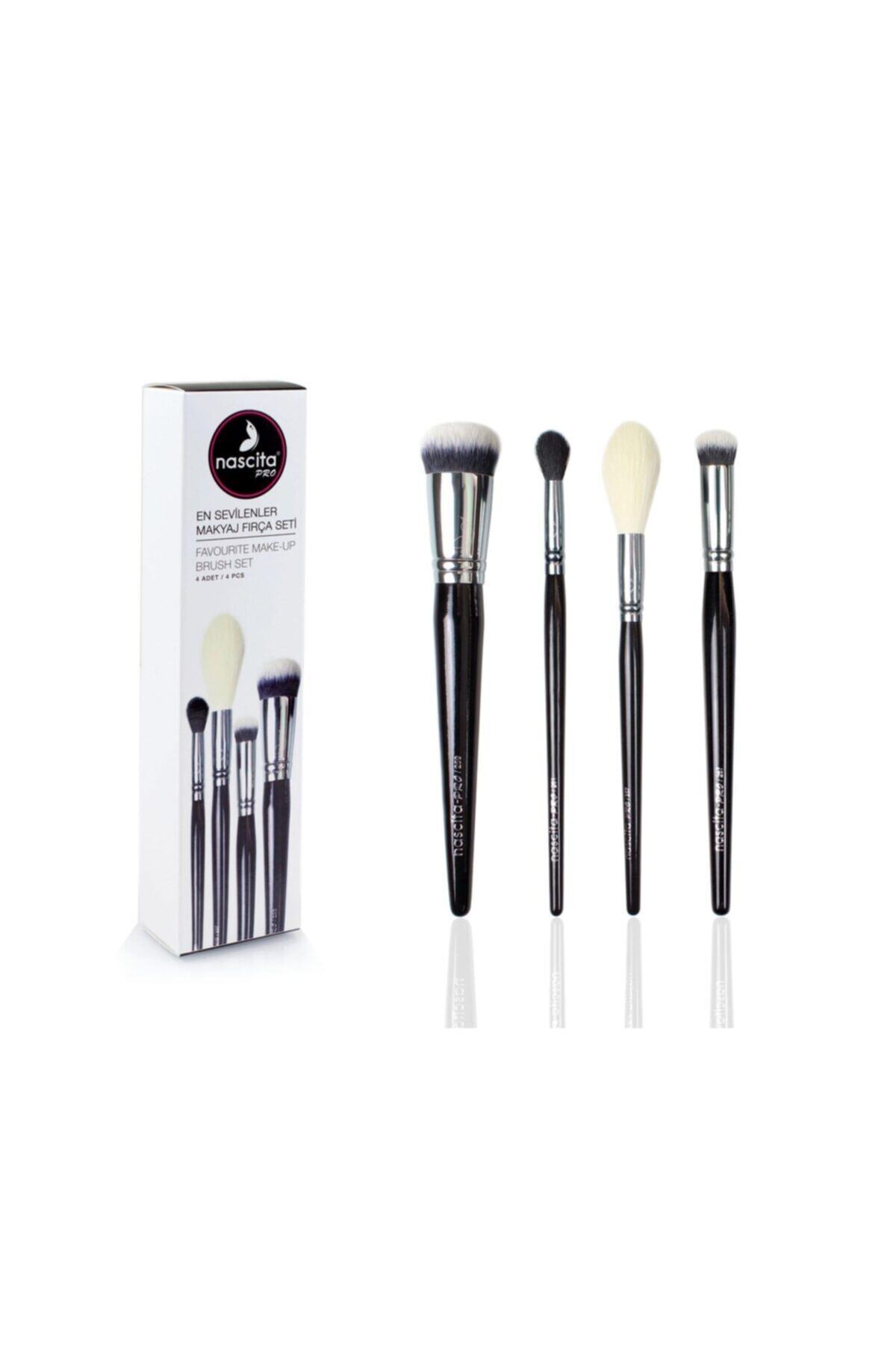 Pro 4 Lü En Sevilenler Makyaj Fırça Seti NASBRUSHSET54