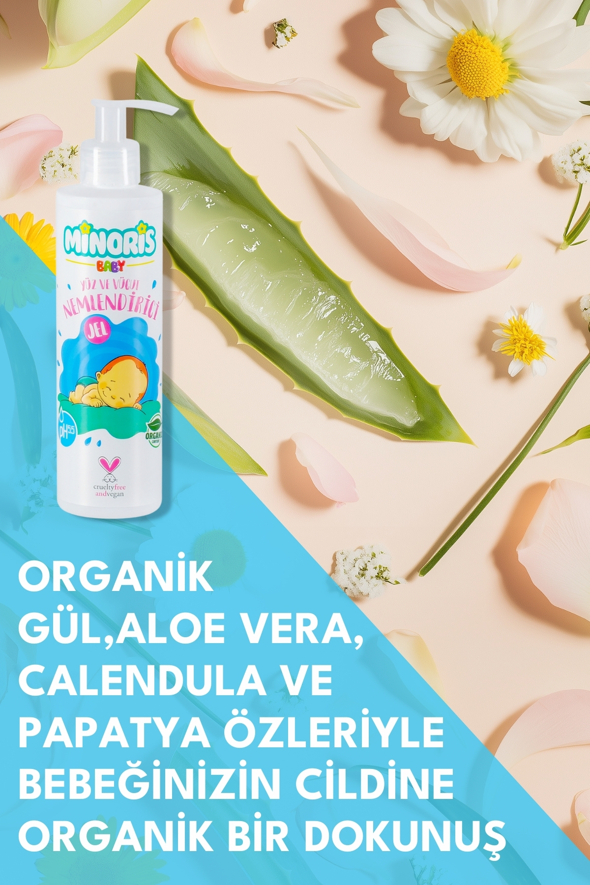 Baby Organik El Yüz Ve Vücut Nemlendirici 200ml