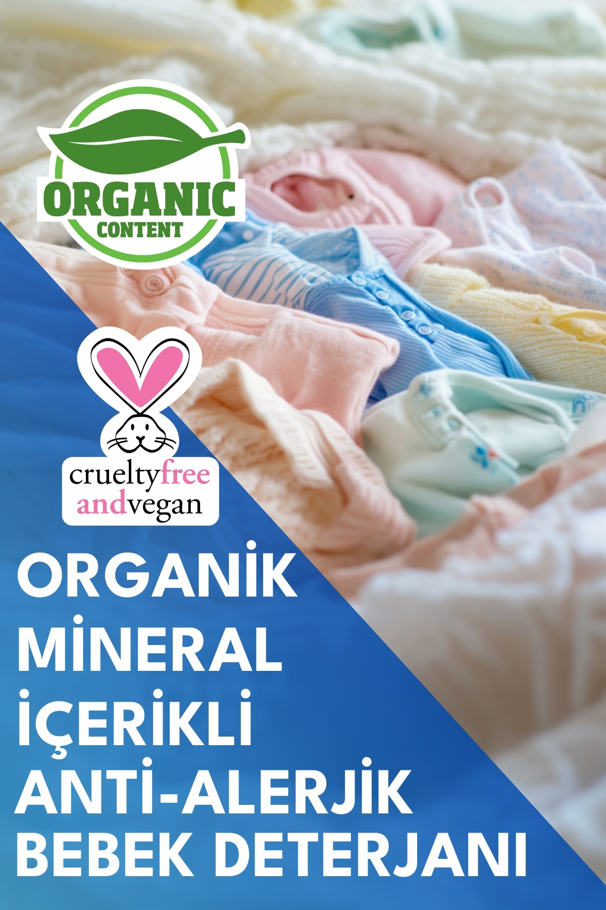 Baby Organik Antialerjik Bebek Çamaşır Deterjanı 50 Yıkama 1 LITRE