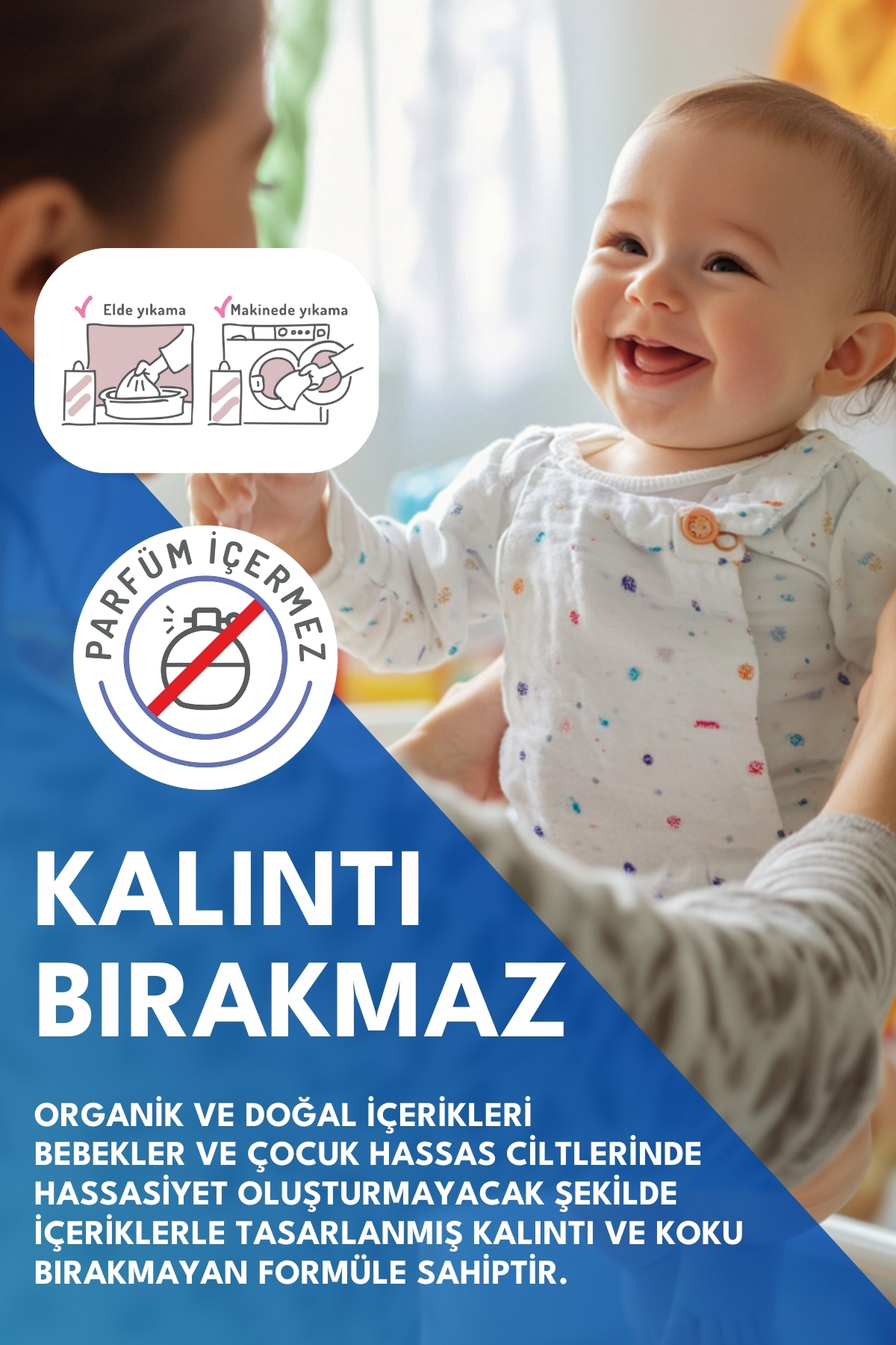 Baby Organik Antialerjik Bebek Çamaşır Deterjanı 50 Yıkama 1 LITRE