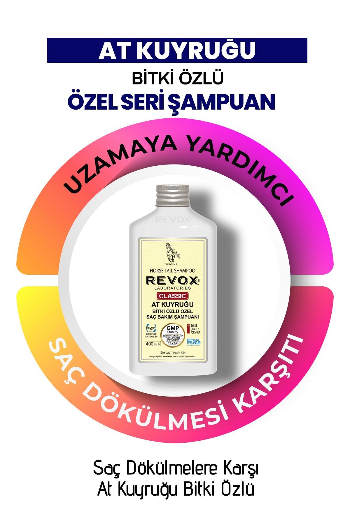 Saç Dökülmesini Engelleyen At Kuyruğu Bitki Özlü Şampuan 400 Ml 2 Adet