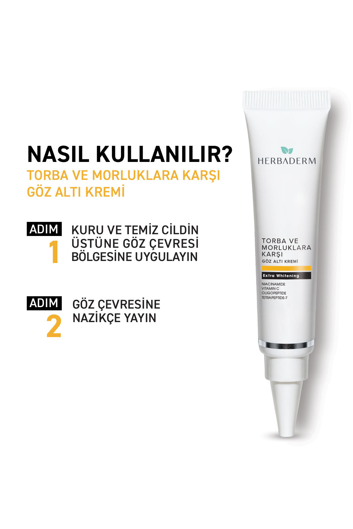 Herba Derm Torba Ve Morluklara Karşı Göz Altı Kremi 15 ml